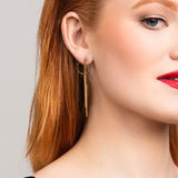 Nel Double Bar Drop Earrings
