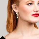 Nikola Crystal and Pearl Earrings