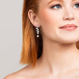 Nikola Crystal and Pearl Earrings
