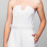 Odette Ruffle Crystal and Pearl Belt