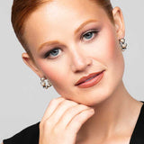 Oma Pearl Heart Huggie Earrings