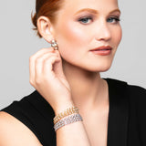 Oma Pearl Heart Huggie Earrings