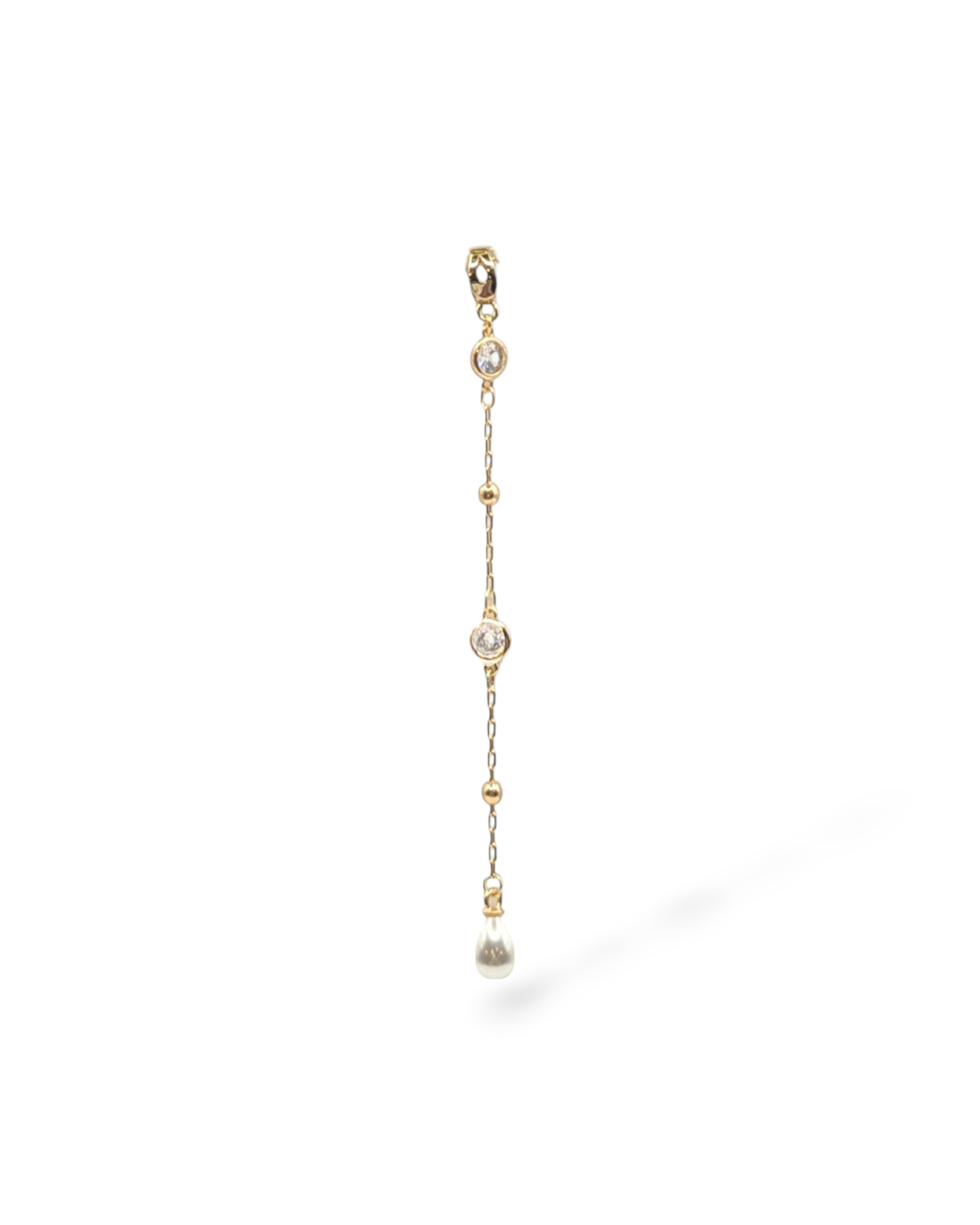 Gold charm with pearl pedant – Palmer necklace interchangeable charm