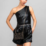 Parker Polka Dot Crystal Lucite Clutch