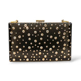 Parker Polka Dot Crystal Lucite Clutch