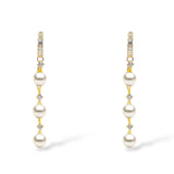 Pearla Pearl and Crystal Drop Earrings