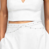Pearlette Pearl Chain Belt