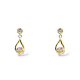 Perry CZ Crystal Drop Earrings