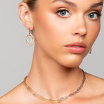 Toni earrings paired with Tiffany necklace by Ariel Taub