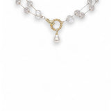 Très Chic Double Row Pearl Choker Necklace