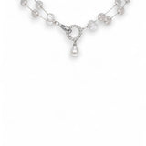 Très Chic Double Row Pearl Choker Necklace