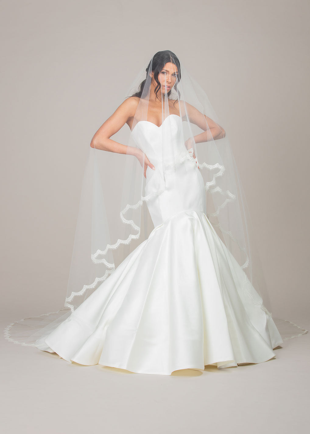Veil Style 1606 | Ariel Taub Luxury Bridal Accessories Light Ivory Veil Style 1606 | Ariel Taub Luxury Bridal Accessories Light Ivory