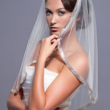 Bella Ombre Crystal Elbow Length Veil