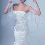 Charlie Crystal Argyle Fingertip Veil