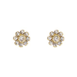 Dolly Small Floral Crystal Stud Earrings