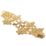 Daya Metallic Floral Garter