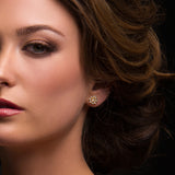 Dolly Small Floral Crystal Stud Earrings
