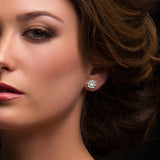 Dolly Small Floral Crystal Stud Earrings