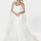 Elizabeth Two-Tier Lace Cathedral Veil