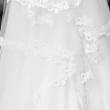 Elizabeth Two-Tier Lace Cathedral Veil