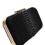 Ella Black Crystal Clutch
