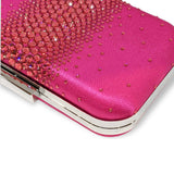 Ella Hot Pink Crystal Clutch