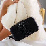 Ella Black Crystal Clutch