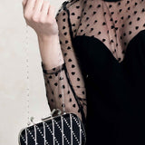 Fifi Small Crystal Bow Clutch