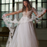 Florence Two-Tier Cathedral Lace Veil