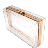 Gwen Lucite Crystal Clutch