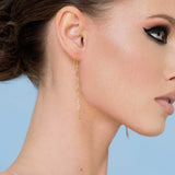 Heather Metal Fringe Earrings