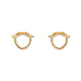 I Tied The Knot Heart Stud Earrings
