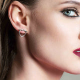 I Tied The Knot Heart Stud Earrings