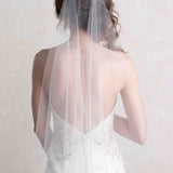 Illusion Pearl and Crystal Trimmed Waltz Veil