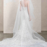 Illustria Pearl and Crystal Cathedral Veil