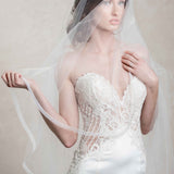 Ilyse Horsehair and Beaded Trimmed Cathedral Veil