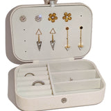 Crystal Monogram Travel Jewelry Box