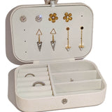 Crystal Monogram Travel Jewelry Box