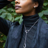 Jennifer Triangle Lariat Necklace