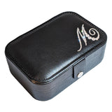 Crystal Monogram Travel Jewelry Box