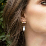 Julia Crystal Spike Drop Earrings