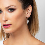 Julia Crystal Spike Drop Earrings
