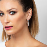 Julia Crystal Spike Drop Earrings