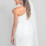 Kadence Pearl and Crystal Chapel Veil