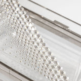 Kristy Diagonal Crystal Lucite Clutch