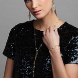 Lux Crystal Diamond Drop Earrings