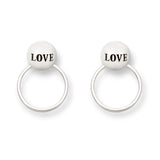 Love Pearl Stud Earrings