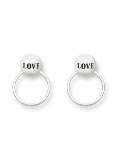 Love Pearl Stud Earrings
