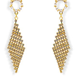 Lux Crystal Diamond Drop Earrings