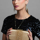 Lux Crystal Diamond Drop Earrings